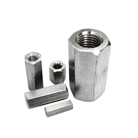 304 Stainless Steel Female to Female Threaded Long Hex Distance Coupling Nut Standoff Spacer PCB M2~M6 Fasteners