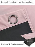 Rideaux occultants légers et enduits, à œillets métalliques, pour chambre à coucher, salon et décoration intérieure