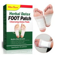 Patchs détoxifiants pour les pieds aux herbes chinoises avec logo personnalisé pour le sommeil et la purification