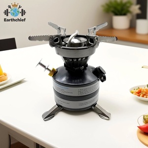 450ml Benzin-Campingkocher: Tragbarer Outdoor-Brenner für Wandern und <span class=keywords><strong>Camping</strong></span>, Ideal zum Kochen im Camp, Grillen, Ölkocher - Product Image 2
