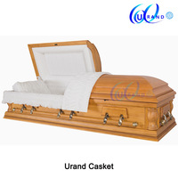 Ataúdes y Féretros al por Mayor de China, Ataúdes de Madera Sólida Estilo Americano para Artículos Funerarios