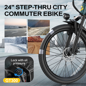 Bicicleta Eléctrica Urbana GT300 NFC Kyes para Mujer, 250W, 36V, 10Ah, con Suspensión Delantera - Product Image 4
