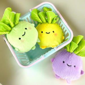 Porte-clés en <span class=keywords><strong>peluche</strong></span> super douce en forme de navette, jouet en <span class=keywords><strong>peluche</strong></span> personnalisé en forme de légume pour cadeau promotionnel - Product Image 1