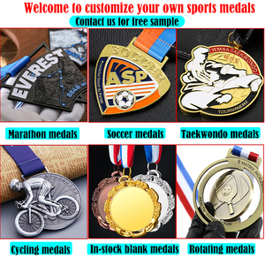 Médaille de sport en métal personnalisable avec logo 3D pour hockey sur glace, triathlon, pickleball, course de marathon, course de 21 km, 10 km, 5 km - Product Image 5