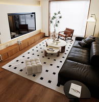 Tapis de luxe modernes et simples haut de gamme antidérapants à forte absorption acoustique pour salon et chambre à coucher