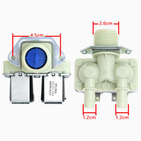 ZYSY DN20 G3/4 1 entrée 2 sorties DC 12V 24V AC 110V 220V Électrovanne à double entrée d'eau sous pression normalement fermée pour machine à laver