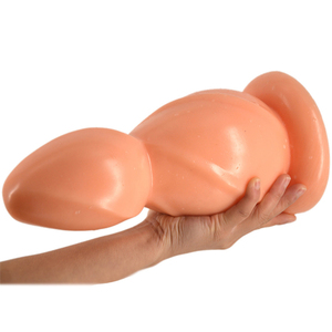 Gourd Shape FAAK016 Black huge anal plug environmental healthy easy clean perfect softness anal Expander sex Toys <b>for</b> Women <b>Men</b> - Product Image 1