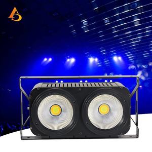 AICPOSE 2 Eyes 2x100w Blinder Cob LED Projecteur d'audience pour Spectacles Scéniques et Studios, Lumière Blinder Blanc Froid et Blanc Chaud - Product Image 1
