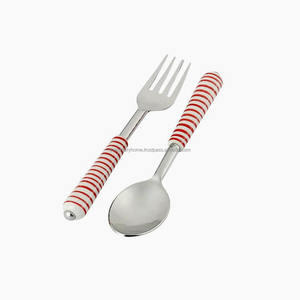 Stainless Steel Unique Stylish Handmade Red Handle Western Style <b>Cutlery</b> Set for Wedding Gift Flatware Set - Product Image 3