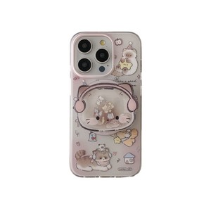 Funda Magnética con Diseño de Gato y Perro para iPhone 17 Pro Max 16 15 14, Doble Capa Protectora Antigolpes - Product Image 5