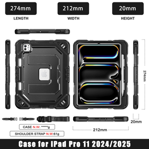 Funda Protectora Completa Anticaídas con Soporte para <span class=keywords><strong>iPad</strong></span> 10/11 <span class=keywords><strong>A2696</strong></span> 2022/A16 A3354 2025 - Product Image 3