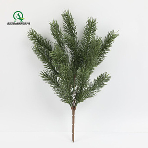 Ramas <span class=keywords><strong>de</strong></span> <span class=keywords><strong>pino</strong></span> artificiales, tallo verde, tacto real, agujas <span class=keywords><strong>de</strong></span> <span class=keywords><strong>pino</strong></span> <span class=keywords><strong>de</strong></span> Navidad, selecciones, ramas, vacaciones, invierno, guirnalda, arbustos <span class=keywords><strong>de</strong></span> flores verdes - Product Image 1