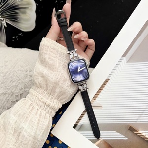 Venta al por mayor a bajo <span class=keywords><strong>precio</strong></span> para <span class=keywords><strong>Apple</strong></span> Colorful Butterfly Splicing <span class=keywords><strong>Correa</strong></span> de cuero liso - Product Image 4