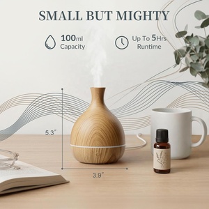 Tyloc Ultrasonic Aroma Diffuser Rechargeable LED Lighting Eco-Friendly Portable Mini <strong>Humidifyer</strong> Air Freshener USB Desktop Home - Product Image 2