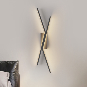 Moderno e minimalista lampada da <span class=keywords><strong>parete</strong></span> a <span class=keywords><strong>LED</strong></span> per camera da letto comodino da salotto con griglia divano TV sfondo a <span class=keywords><strong>parete</strong></span> con Design a strisce lunghe - Product Image 5