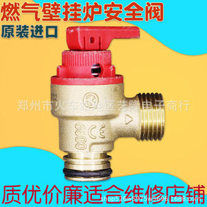 Válvula de seguridad para caldera de gas Vaillant, montada en pared, con sello EPDM de 3/4 pulgadas, válvula de alivio de presión de 10 bar para accesorios de caldera - Product Image 1