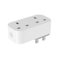 Enchufe Inteligente Wifi 103UK de 13A con Medición de Energía, Estándar Británico, Control Remoto, Compatible con Tuya y Alexa, Enchufe de Pared Multi-Puerto