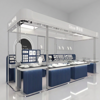 Vitrine de présentation de bijoux en verre de luxe, design intérieur personnalisé pour boutique, armoire éclairée par LED