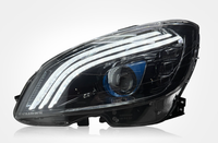 GZYLC Nuevo Faro Delantero LED Mejorado para Mercedes Benz Clase C W204 C200 C260 2008-2011, Actualización de Lámpara Delantera DRL para Automóvil Benz