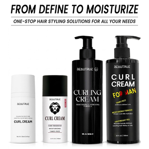 <span class=keywords><strong>Crème</strong></span> Coiffante <span class=keywords><strong>Bouclante</strong></span> pour Hommes Marque Privée Vente Chaude, Naturelle et Nourrissante pour Sublimer les Boucles - Product Image 4