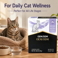 Supplément Probiotique en Gros pour Chats : Santé Digestive, Soulagement de la Diarrhée, Poudre Hyperprotéinée 4g, Durée de Conservation de 2 Ans, pour Chats, OEM
