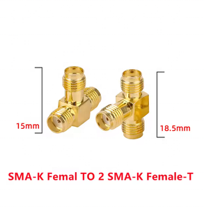 Connettore <span class=keywords><strong>SMA</strong></span> Femmina a Doppio <span class=keywords><strong>SMA</strong></span> Femmina, Splitter a T Triplo, Convertitore Antenna <span class=keywords><strong>SMA</strong></span> a 2 Vie per WiFi, Drone FPV, Radio Baofeng - Product Image 2