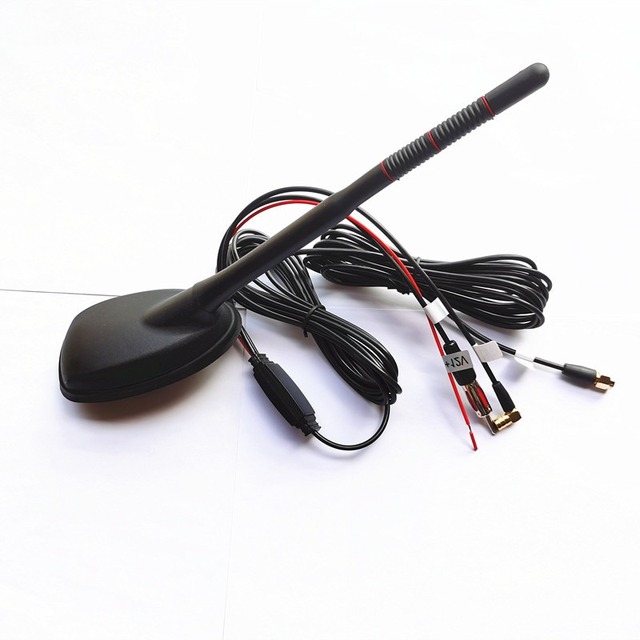 High-Gain Signal Amplification Vehicle-Mounted GPS+DAB+FM Three-in-One Multifunctional Active Antenna for Cars