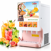 Distributeur de boissons à 4 vannes en gros pour usine, machine à jus froid, machine à boissons aux fruits froides pour restaurant et snack-bar