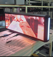 Letrero de techo de coche Led duradero programable, publicidad de doble cara, pantalla impermeable P4, pantalla Led superior de Taxi al aire libre