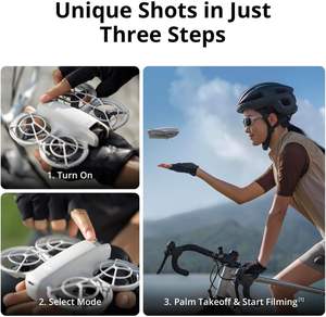 Para <span class=keywords><strong>DJI</strong></span> Neo <span class=keywords><strong>Mini</strong></span> 4K UHD Camera Drone para adultos 135g Self-Flying Palm Takeoff Subject Tracking QuickShots estabilizado incorporado - Product Image 2