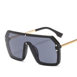 Lunettes De soleil De luxe carrées surdimensionnées <span class=keywords><strong>2020</strong></span>, verres solaires pour femmes, De marque Vintage, en métal, UV400 - Product Image 4