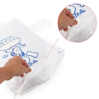 Sacs à Glace en Plastique PE Jetables de Qualité Alimentaire Imprimés sur Mesure avec Cordon de Serrage, Capacités 8lb, 10lb, 15lb, 18lb