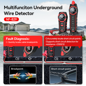 NOYAFA NF-829 Multifunction Underground Cable & Pipe <b>Detector</b> Locate Buried <b>Wires</b> up to 3M Depth Efficient Troubleshooting Tool - Product Image 4