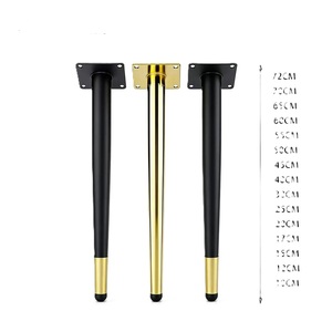 Modern Black & Gold Double Pedestal Stainless Steel <b>Table</b> Base Contemporary Dining Commercial Restaurant <b>Table</b> <b>Legs</b> - Product Image 4