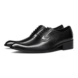 Zapatos de vestir de tacón alto con punta en pico, estilo moderno, zapatos de boda para el novio, zapatos de vestir y Oxford de cuero para hombre a la moda. - Product Image 4