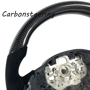 Modificaciones Interiores para SEAT, Volante Personalizado de Fibra de Carbono para SEAT Leon MK4 <span class=keywords><strong>CUPRA</strong></span> Leon Sportstourer <span class=keywords><strong>Formentor</strong></span> VZ, Estilo D-Shape - Product Image 4