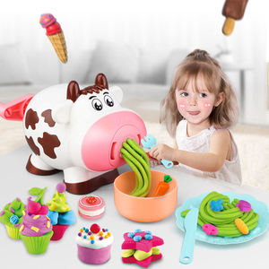 Machine à glaces et pâtes à modeler DIY pour enfants, jouets en argile, extrudeurs de pâte à modeler colorée, outils de découpe pour pâte à modeler pour enfants - Product Image 2