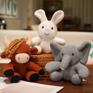 25 cm 20 <span class=keywords><strong>animaux</strong></span> en peluche tricotés différents, zoo, forêt, <span class=keywords><strong>ferme</strong></span>, <span class=keywords><strong>animaux</strong></span> marins, crochet, éléphant, lapin, dinosaure, <span class=keywords><strong>animaux</strong></span> - Product Image 5