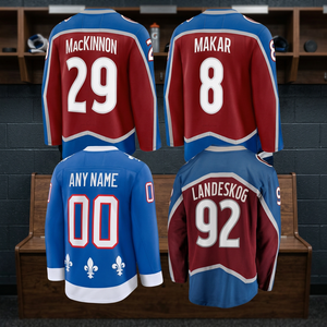 Camiseta de Hockey sobre Hielo de los Colorado Avalanche, Unisex, Sublimada, 100% Poliéster, Malla 3D, Absorbe la Humedad, Manga Larga, Cuello Redondo, Adulto, Holgada - Product Image 4