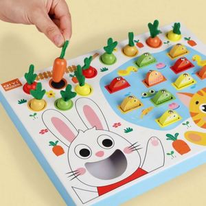 Jeu de pêche magnétique en bois Montessori pour l'apprentissage préscolaire, le tri des couleurs et la motricité fine des tout-petits - Product Image 3