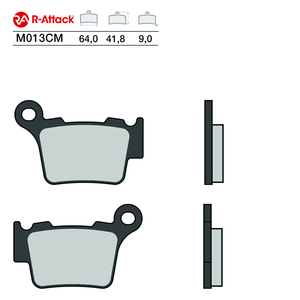 Plaquettes de frein moto R-Attack M013CM Carbone Céramique Avant Arrière Homologuées R90 - Product Image 1