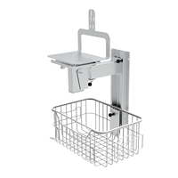 Support de moniteur patient en alliage d'aluminium avec roulettes verrouillables, rotation à 360 degrés, hauteur réglable 800-1200 mm pour hôpital et soins intensifs