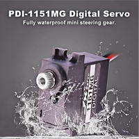 Offre Spéciale JX PDI-1151MG 15g Mini Servo Numérique Étanche IP67 6mm à Moteur Sans Noyau en Métal de Haute Qualité pour Pièces de Camion/Bateau RC