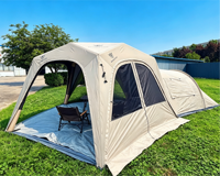 Tente dôme gonflable à cinq côtés, grand espace, protection UV, imperméable, installation rapide, abri pour le camping en plein air