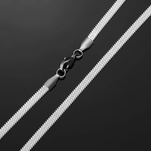 Collar de Cadena de Acero Inoxidable con Cuchilla Afilada para Hombre y Mujer, Gargantilla de Alta Calidad en Color Plateado, Joyería Metálica para Navidad - Product Image 4