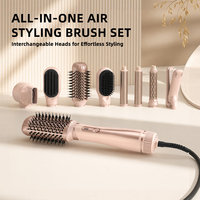 Ensemble de brosses à air chaud 5 en 1, moteur DC 900W, brosse sèche-cheveux avec 2 vitesses, 3 températures, ions négatifs, multi-styler pour salon, maison, voyage