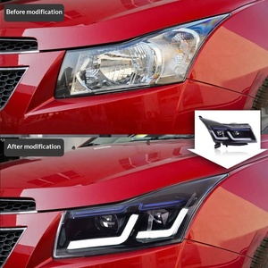 ชุดไฟหน้า LED โปรเจคเตอร์สำหรับ Chevrolet Cruze OLIVER ปี 2009-2014 พร้อมไฟวิ่งกลางวันแบบไหล และไฟเลี้ยวแบบไหล 12V - Product Image 2
