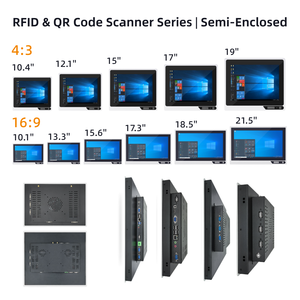 คอมพิวเตอร์ควบคุมแบบสัมผัสฝังตัวในตัวเครื่องแบบกึ่งปิดสำหรับอุตสาหกรรม หน้าจอไวด์สกรีน พร้อม Intel I3/i5/i7 และ Windows - Product Image 6