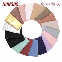 Hongbo, superventas, 17 colores A7, en relieve, pequeña hoja de mosca suelta de cuero Saffiano con bolsa y ranuras para tarjetas para Carpeta de presupuesto