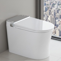 WC intelligent à installation rapide avec bidet intégré, composants pré-assemblés, raccord universel, WC électronique intelligent pour la rénovation professionnelle